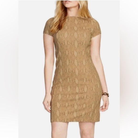 Ralph Lauren Dresses & Skirts - Ralph Lauren snakeskin print sheath dress NWT size L